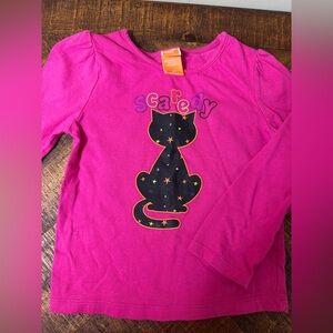 4T Target Black Kitty Halloween Shirt